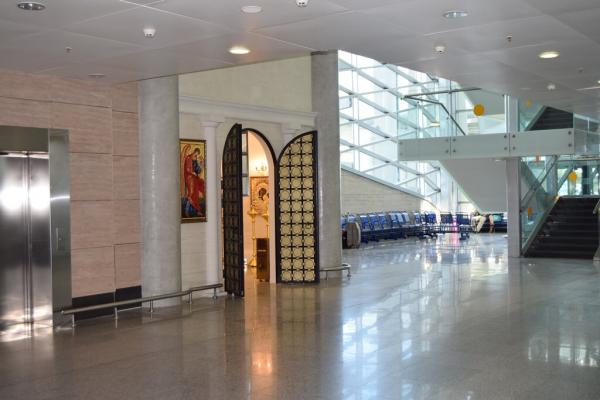 В аэропорту Пулково открылась часовня иконы Божией Матери "Благодатное Небо" Новодевичьего монастыря